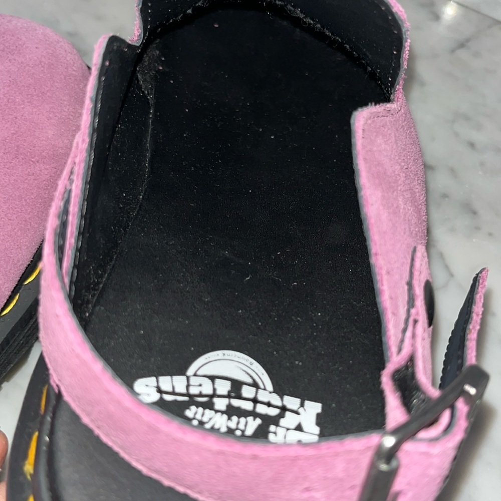 Dr Martens Zebzag Suede Slingback Platform Mule size 10 NEW - Picture 15 of 15